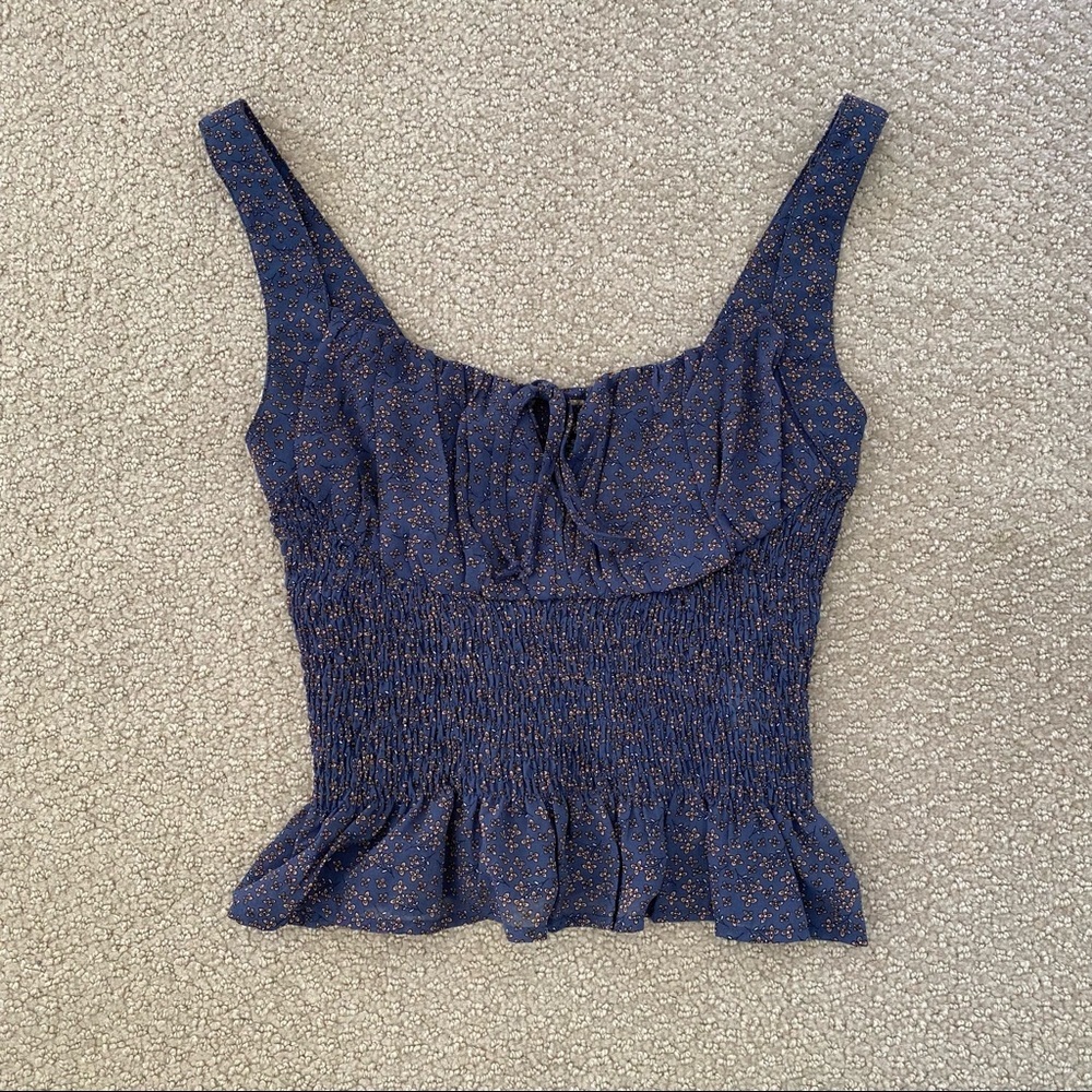 NWOT. Papaya Blue Floral Tank size small